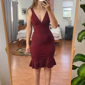 Vintage Bebe red dress